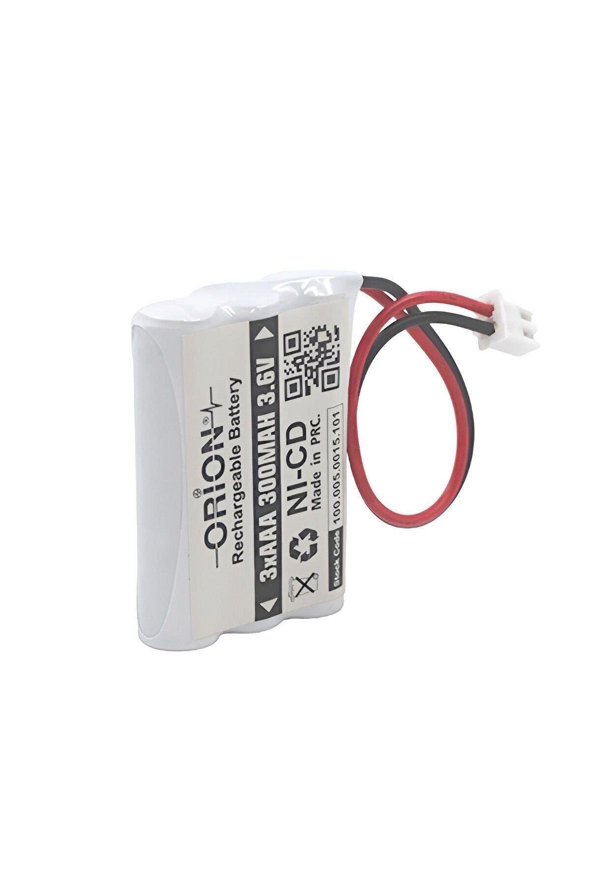 AAA 3.6V 300mAh Ni-Cd Kablo Ve Konnektörlü Şarjlı Pil