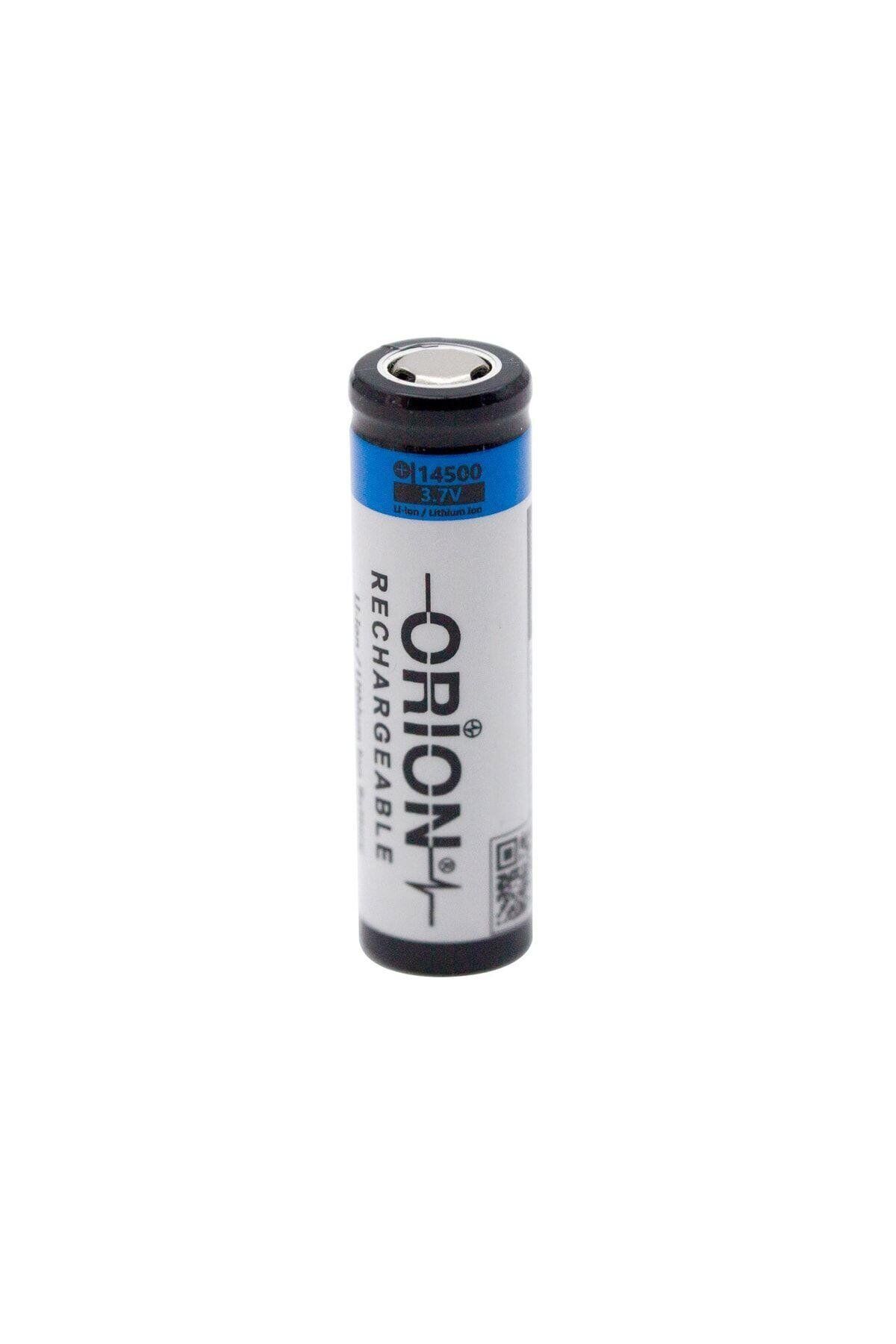 14500 3.7v 900mah Aa Li-ion Şarj Edilebilir Başlı Kalem Pil