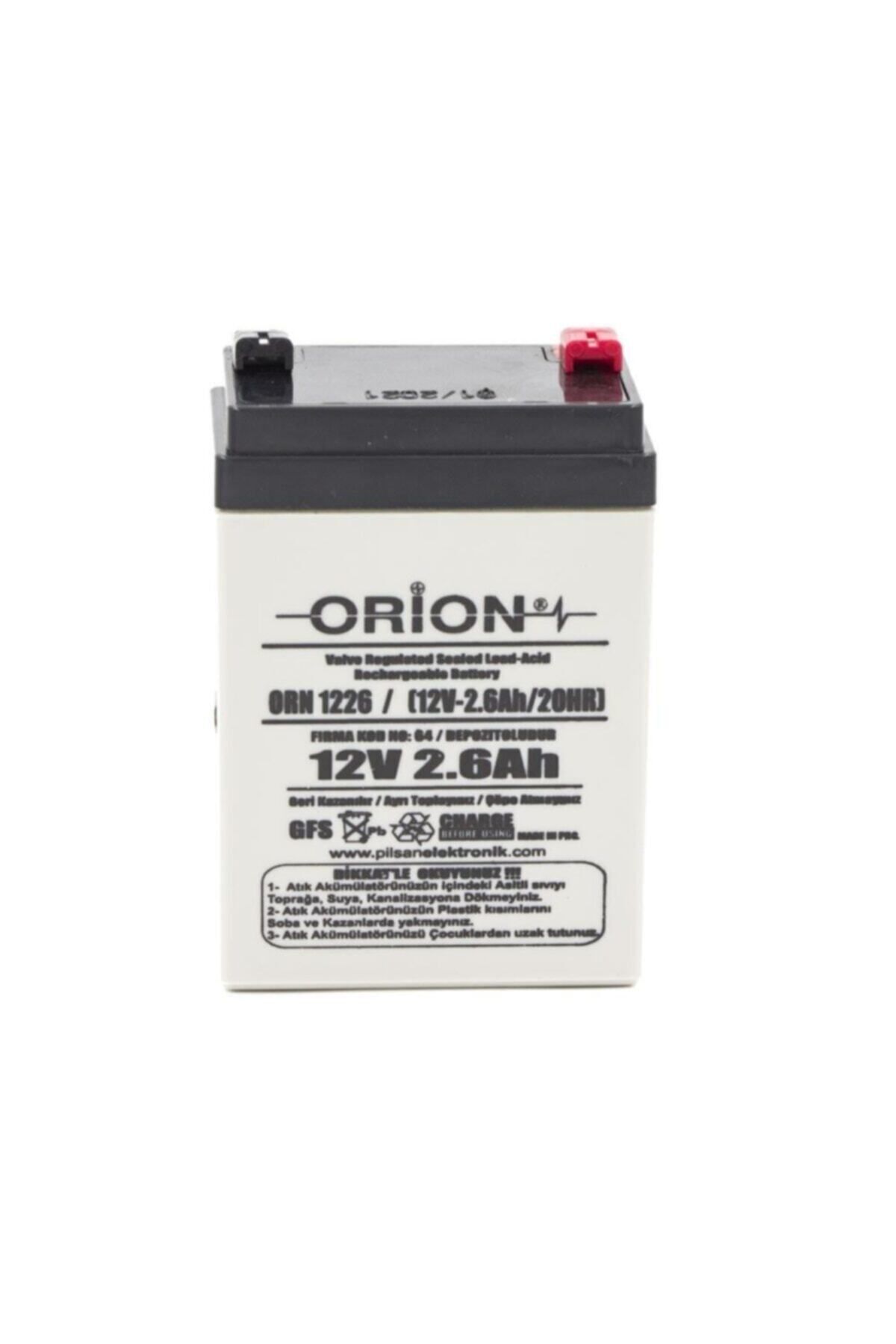 12v 2.6ah Bakımsız Kuru Akü-