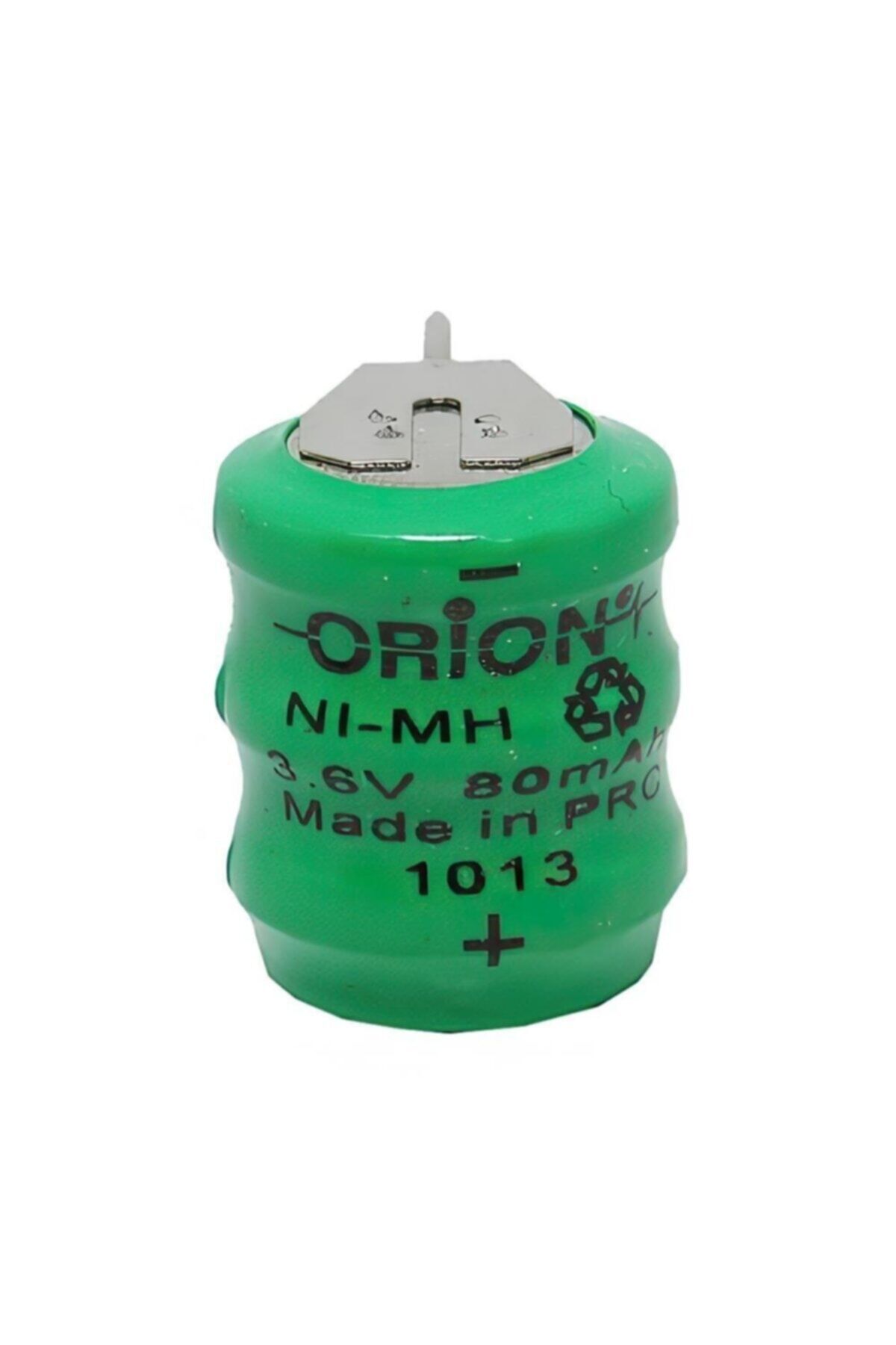 3.6v 80mah Ni-mh Şarj Edilebilir Buton Pili - 3 Bacaklı