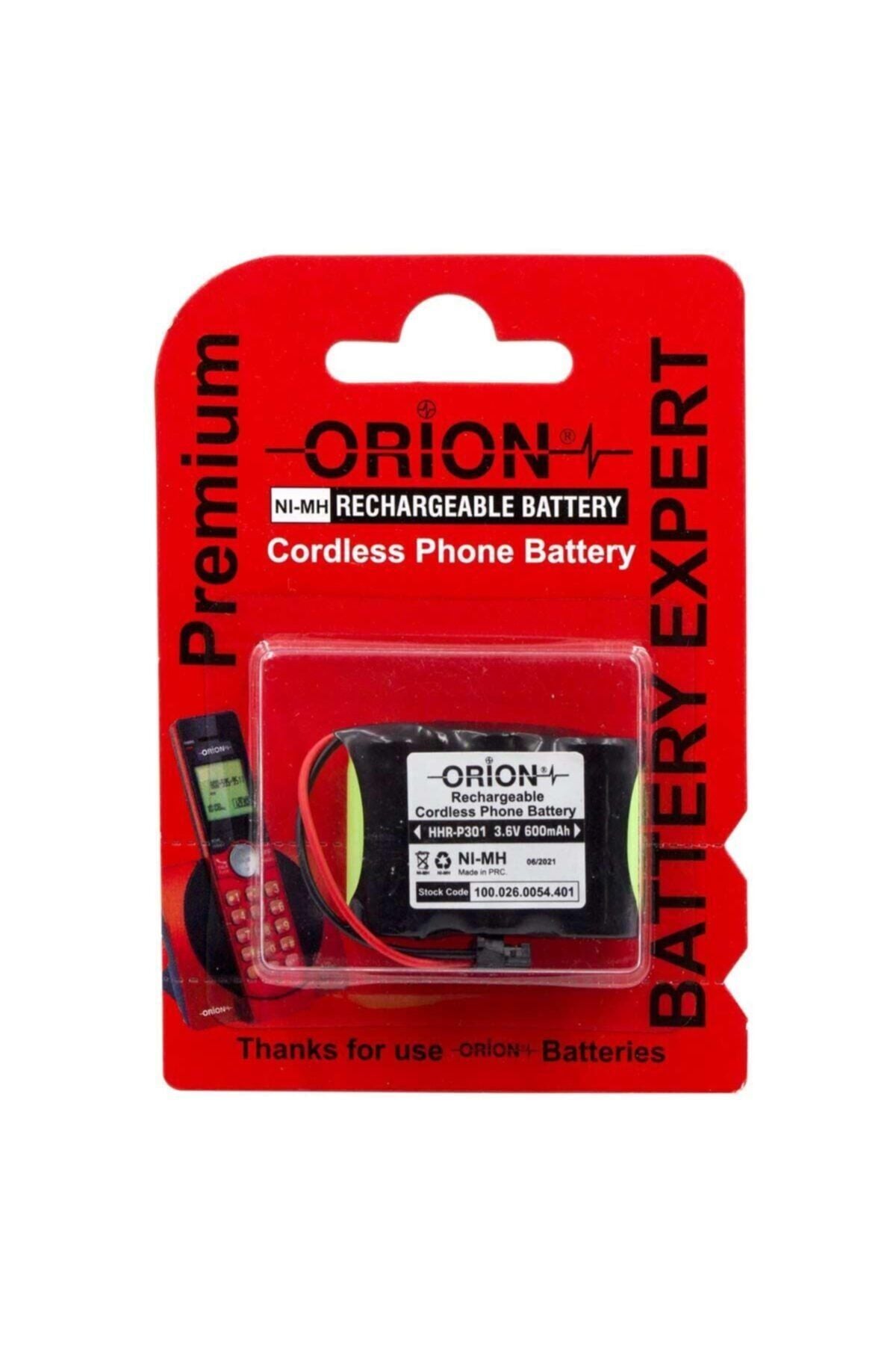 Hhr-p301 3.6v 600mah Telsiz Telefon Pili