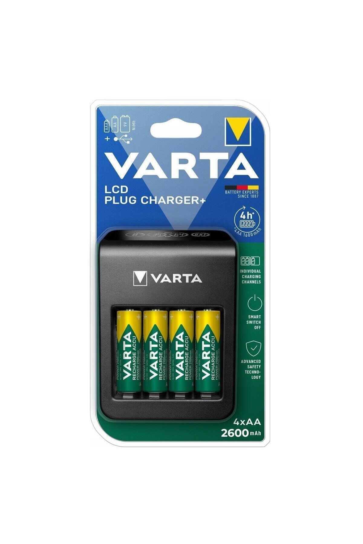ŞARJ CİHAZI 57687 LCD PLUG 4XAA 2600 MAH