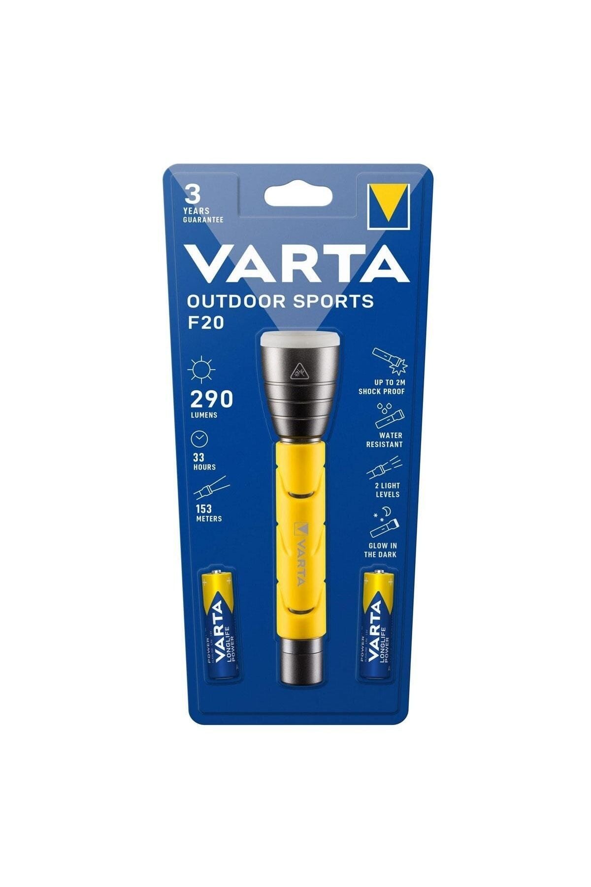 Led Outdoor Sports El Feneri 2 Adet AA İnce Kalem Pil Dahil