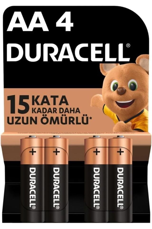 AA Alkalin Kalem Pil (4'lü paket) 1,5 V LR6/MN1500