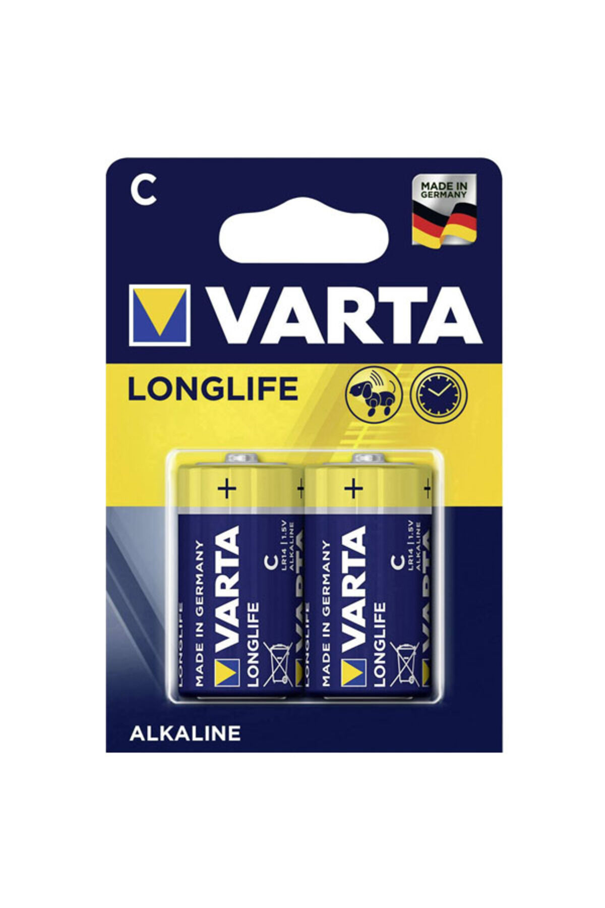 Alkalin Orta Boy Pil C Longlife Extra 2 Lİ