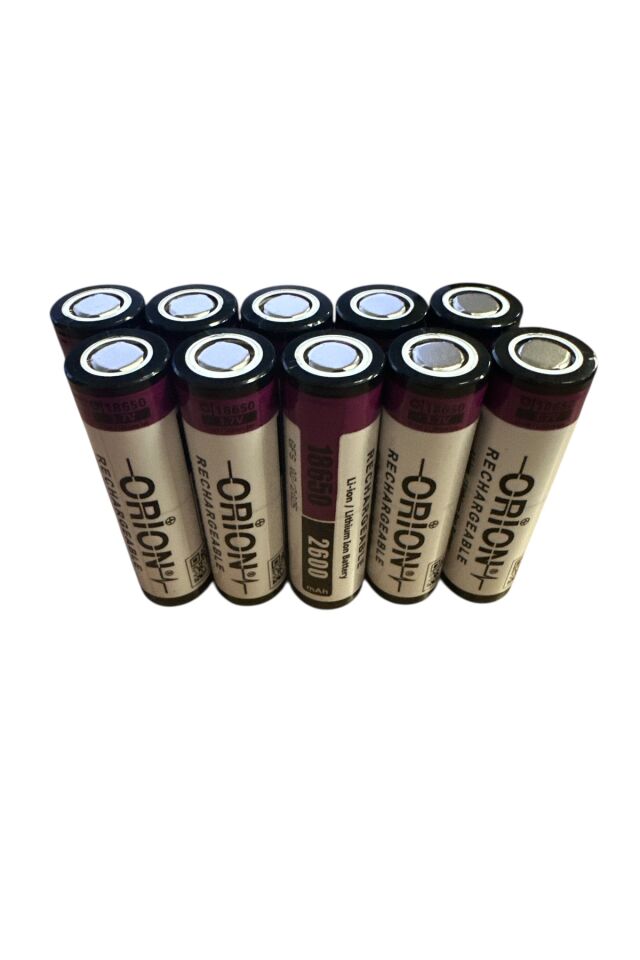 18650 3.7V 2600 mAh 3C Li-ion Pil - 10 ADET