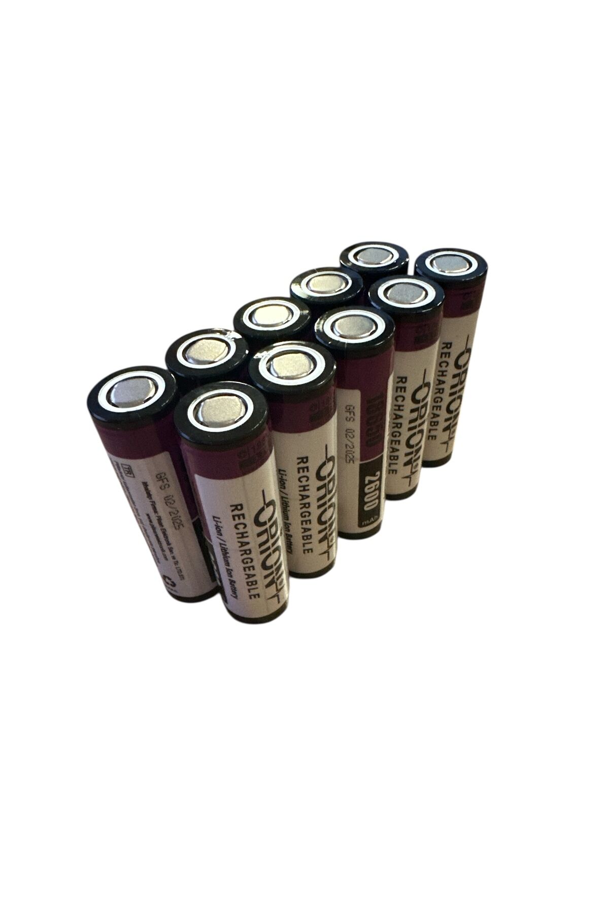 18650 3.7V 2600 mAh 3C Li-ion Pil - 10 ADET