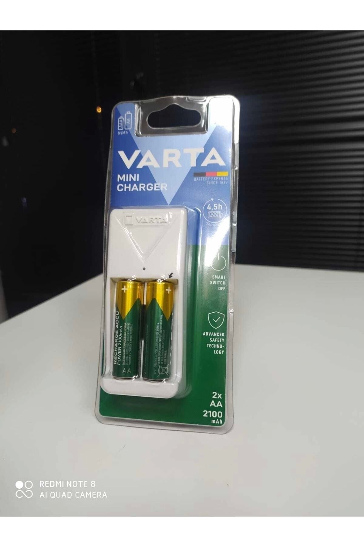 Pil Şarj Aleti 2x2100 Mah 2 Adet Pilli