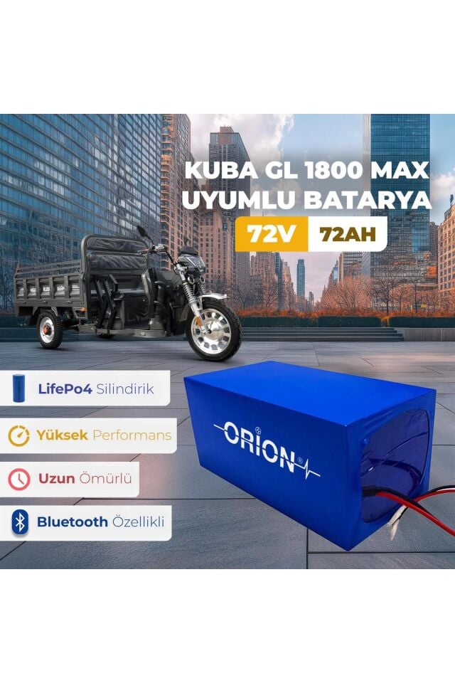 Kuba Gl 1800 Max Uyumlu Lifepo4 72v 72ah Batarya Bluetoothlu