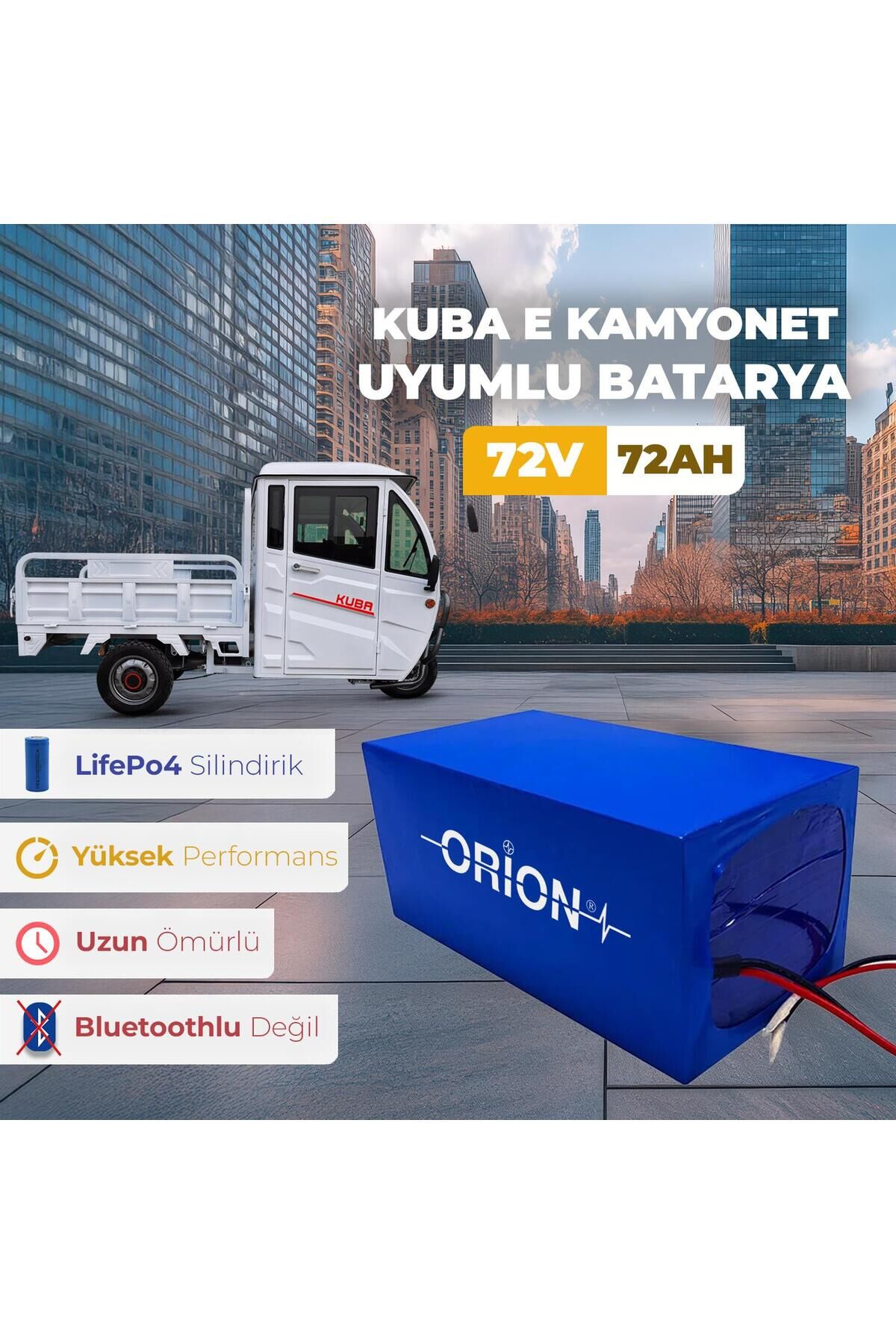 KUBA E-KAMYONET LIFEPO4 72V 72AH BATARYA