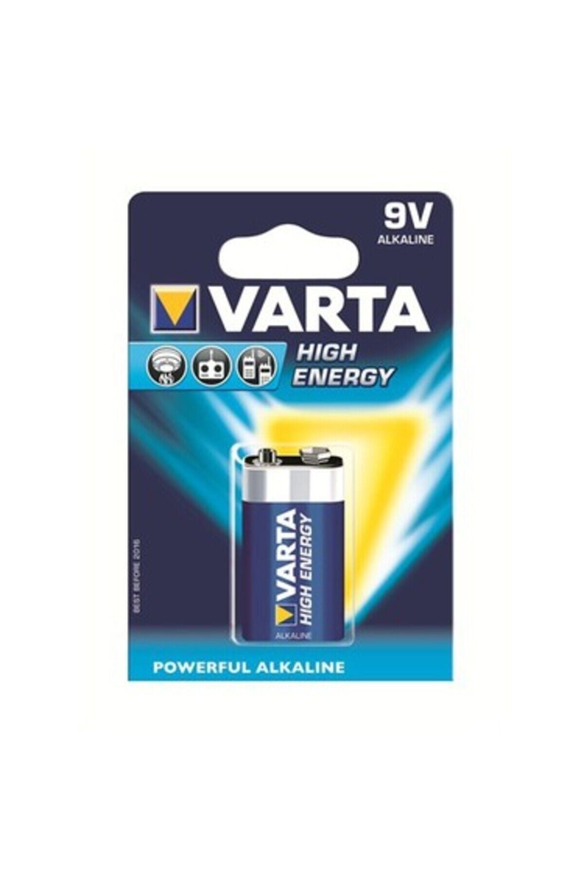 High Energy Güçlü Alkalin Seri 9V Pil - E 4922121411