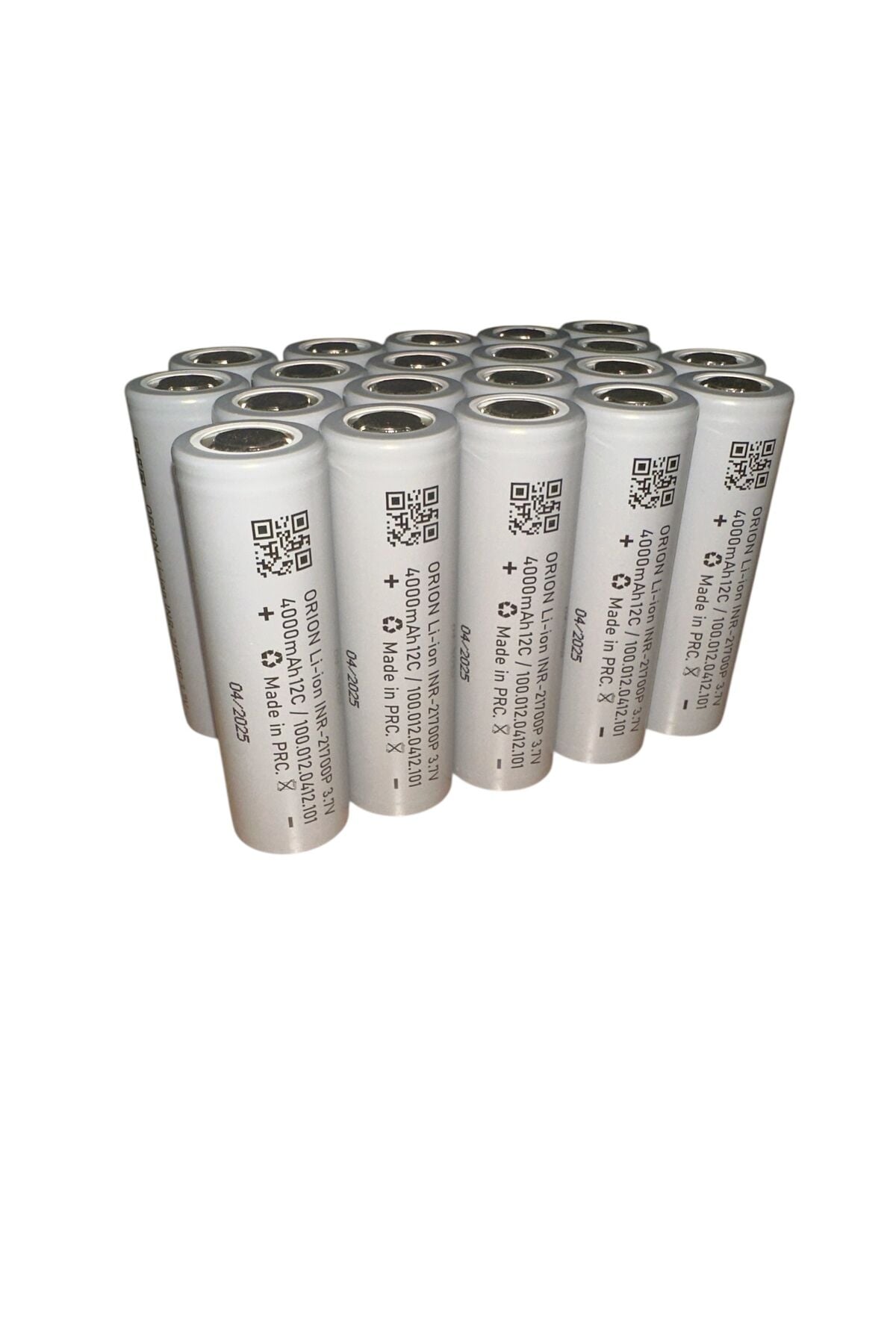 21700 3.7V 4000 mAh 12C Li-ion Pil - 20 ADET