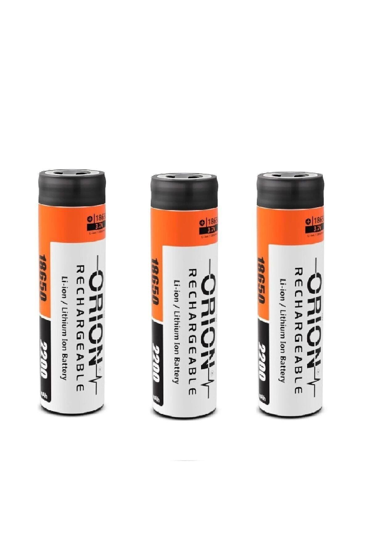 3 Adet Orion 2200 mAh Li-ion Şarjlı Pil