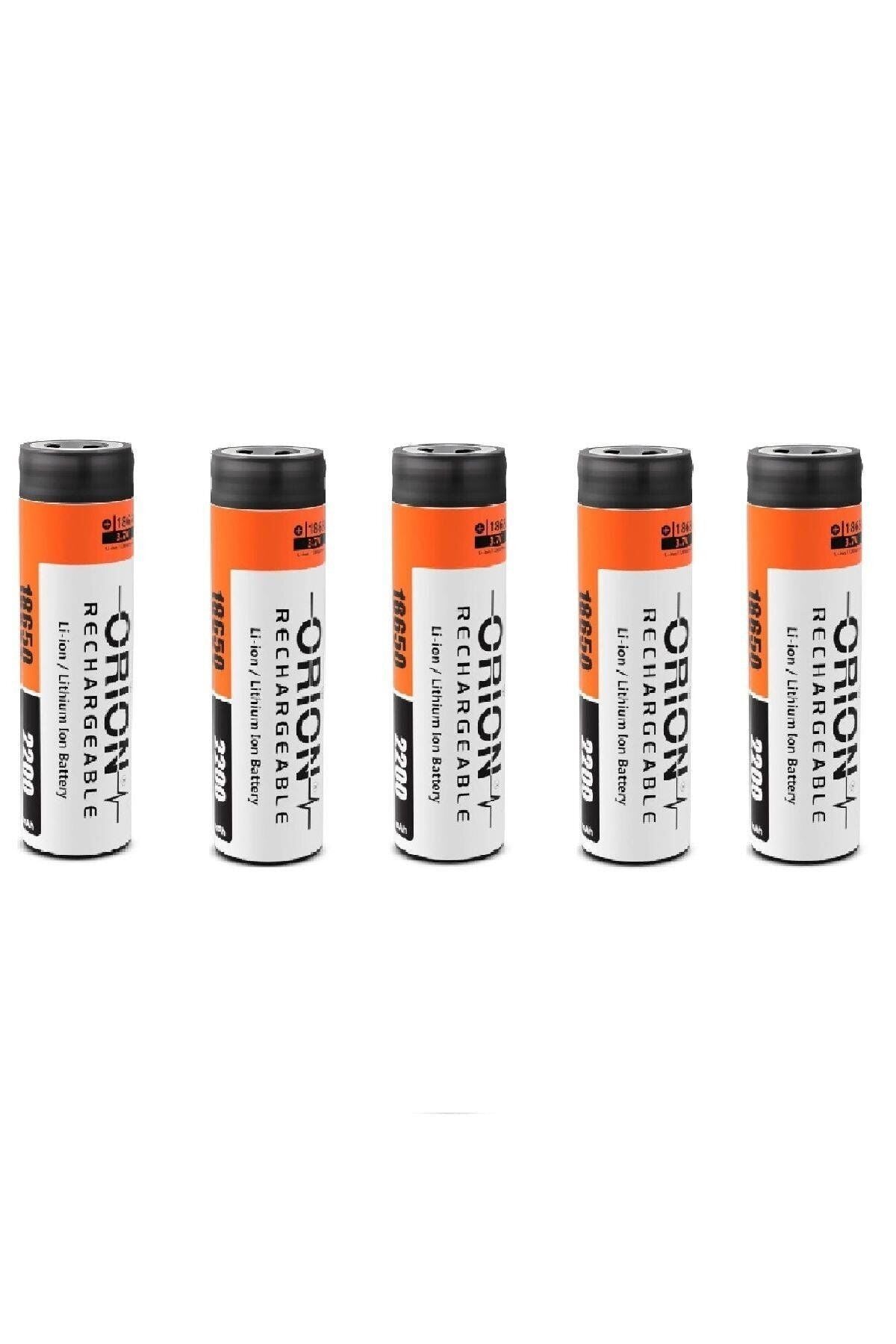 5 Adet Orion 2200 mAh Li-ion Şarjlı Pil