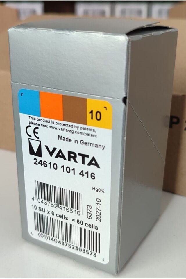 10 Numara Işitme Cihazı Pili 6'lı Blister