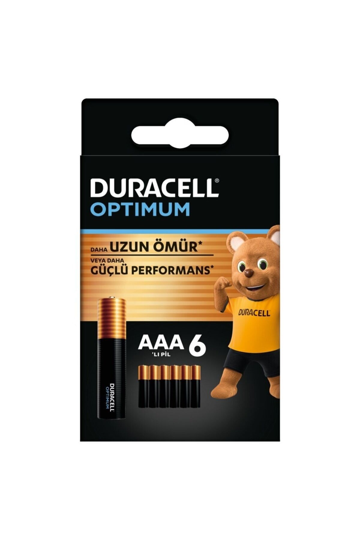 Optimum AAA Alkalin İnce Kalem Pil (6’lı paket) 1,5V, LR6 MX1500
